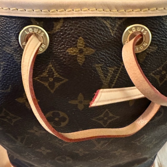 ✨AUTHENTIC✨ Louis Vuitton Monogram Noe Shoulder Bag -Vintage/Repaired … - Picture 5 of 17